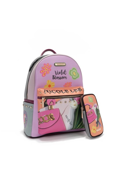 BACKPACK USB12769L (VIOLET BLOSSOM)