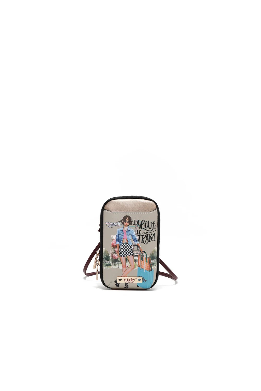 CROSSBODY/ACCESSORY NK24006 (I LIVE TO TRAVEL)